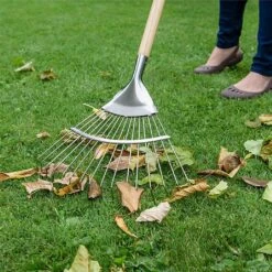 Kent & Stowe Stainless Steel Long Handled Lawn & Leaf Rake -Garden Care Store 1002010 2