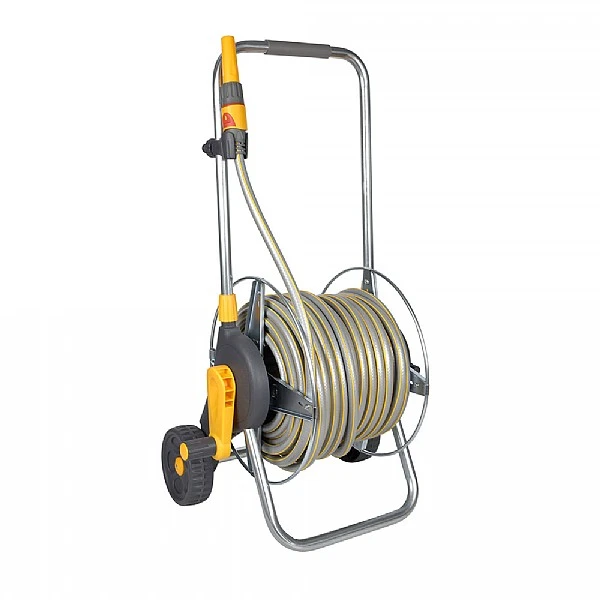 Hozelock Premium Metal Hose Cart With 50m Hose & Gun 1 Hozelock Premium Metal Hose Cart With 50m Hose & Gun