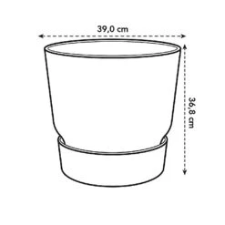 Elho Greenville Round Pot 40cm Living Concrete -Garden Care Store 1112062 4