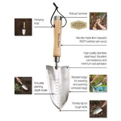 Kent & Stowe Stainless Steel Capability Trowel -Garden Care Store 1139543 6