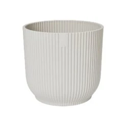Elho Vibes Fold Round Planter 22cm Silky White -Garden Care Store 1230826 5