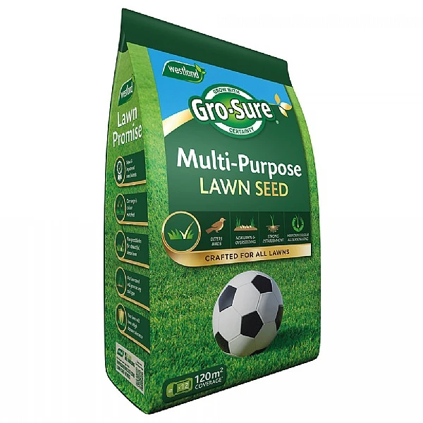 Westland Gro-sure Multi-Purpose Lawn Seed - 120sq.m 1 Westland Gro-sure Multi-Purpose Lawn Seed - 120sq.m
