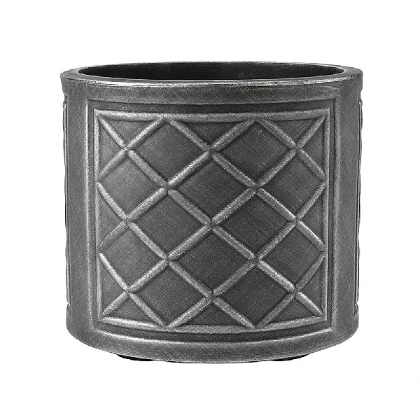 Stewart Garden 44cm Lead Effect Round Planter - Pewter 2 Stewart Garden 44cm Lead Effect Round Planter - Pewter - Image 2