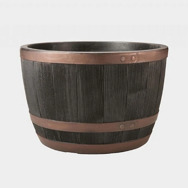 Blenheim Half Barrel Planter 40cm Copper 2 Blenheim Half Barrel Planter 40cm Copper - Image 2