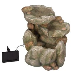 Smart Solar Rock Falls Solar Fountain -Garden Care Store 945202 2