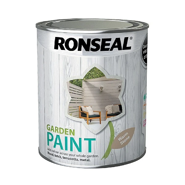 Ronseal Garden Paint Warm Stone 750ml 1 Ronseal Garden Paint Warm Stone 750ml