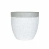 Apta Granito Two Tone White Rim Grey Body Planter