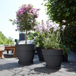 Elho Vibia Campana 35cm Round Planter (Various Colours) -Garden Care Store VIBCAMRND35 3