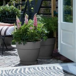 Elho Vibia Campana 35cm Round Planter (Various Colours) -Garden Care Store VIBCAMRND35 5